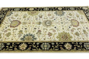 Cream Floral Osh Chobi 5X8 Peshawar Oriental Rug
