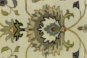 Cream Floral Osh Chobi 5X8 Peshawar Oriental Rug