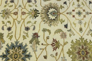Cream Floral Osh Chobi 5X8 Peshawar Oriental Rug