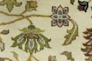 Cream Floral Osh Chobi 6X9 Peshawar Oriental Rug