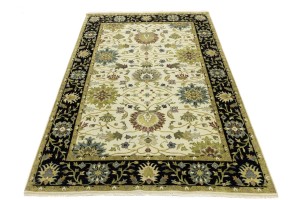 Cream Floral Osh Chobi 6X9 Peshawar Oriental Rug