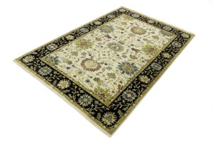 Cream Floral Osh Chobi 6X9 Peshawar Oriental Rug