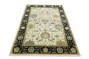 Cream Floral Osh Chobi 6X9 Peshawar Oriental Rug
