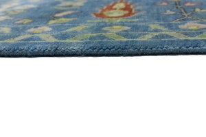 Blue Floral 10X14 Osh Chobi Oriental Rug