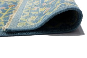 Blue Floral 10X14 Osh Chobi Oriental Rug