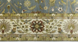 Blue-gray Floral Osh Chobi 12X15 Peshawar Oriental Rug