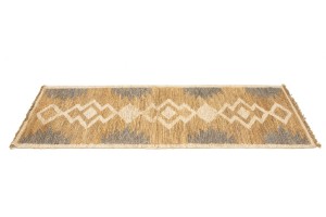 Cream Braided Style Jute Sumak 3X8 Modern Runner Rug