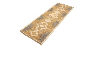 Cream Braided Style Jute Sumak 3X8 Modern Runner Rug