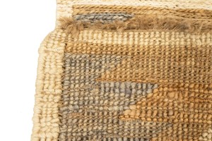 Cream Braided Style Jute Sumak 3X8 Modern Runner Rug