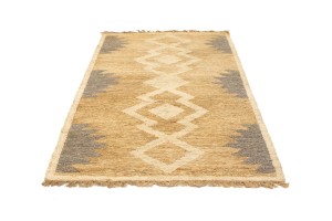 Cream Braided Style Jute Sumak 5X7 Modern Rug