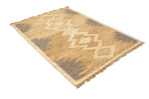 Cream Braided Style Jute Sumak 5X7 Modern Rug