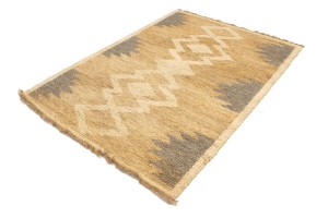 Cream Braided Style Jute Sumak 5X7 Modern Rug