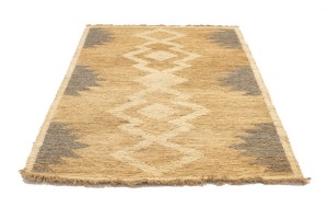 Cream Braided Style Jute Sumak 5X7 Modern Rug