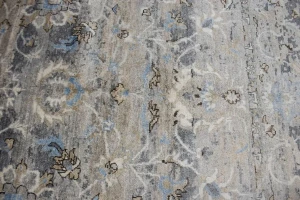 Multicolored Bamboo Silk 8X10 Distressed Modern Rug