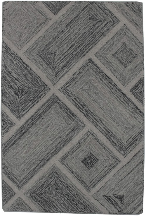 Multicolored Geometric 2X3 Hand-Tufted Modern Rug