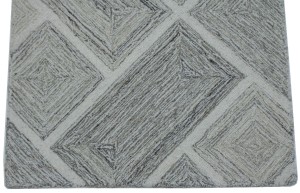 Multicolored Geometric 2X3 Hand-Tufted Modern Rug