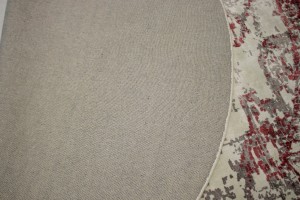Distressed Floral Modern 6X6 Hand-Loomed Round Rug