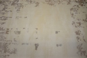 Distressed Cream Floral 4X6 Hand-Loomed Modern Rug