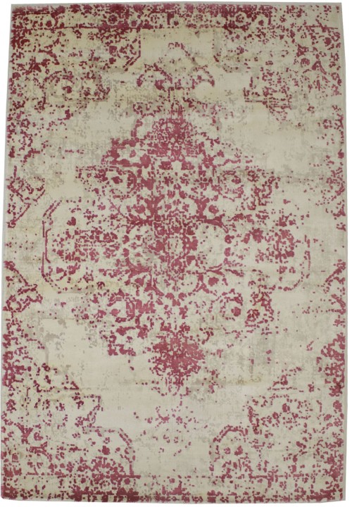 Distressed Red Bluff Floral 4X6 Hand-Loomed Modern Rug