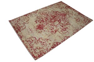 Distressed Red Bluff Floral 4X6 Hand-Loomed Modern Rug