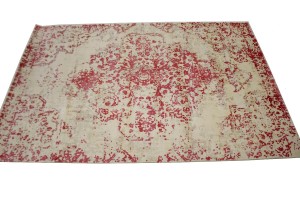 Distressed Red Bluff Floral 4X6 Hand-Loomed Modern Rug