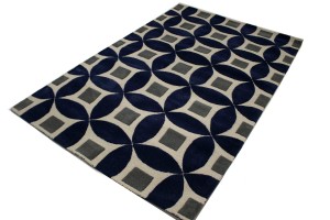 Geometric Modern 5X8 Hand-Tufted Rug