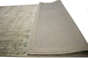 Distressed Green Floral 4X6 Hand-Loomed Modern Rug
