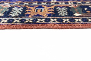 Rust & Navy Tribal 6X9 Indo-Joshaghan Oriental Rug