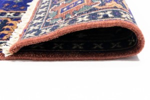 Rust & Navy Tribal 6X9 Indo-Joshaghan Oriental Rug