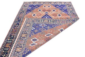 Rust & Navy Tribal 6X9 Indo-Joshaghan Oriental Rug