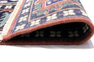 Rust & Navy Tribal 9X12 Indo-Joshaghan Oriental Rug