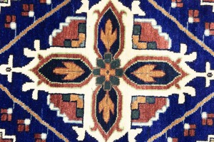 Rust & Navy Tribal 9X12 Indo-Joshaghan Oriental Rug