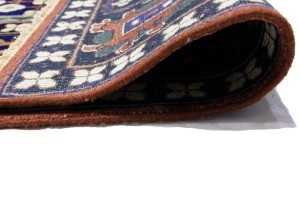 Rust & Navy Tribal 10X14 Indo-Joshaghan Oriental Rug