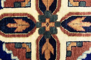 Rust & Navy Tribal 10X14 Indo-Joshaghan Oriental Rug