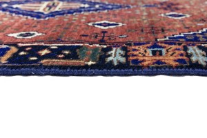 Rust & Navy Tribal 2'5X14 Indo-Joshaghan Oriental Runner Rug