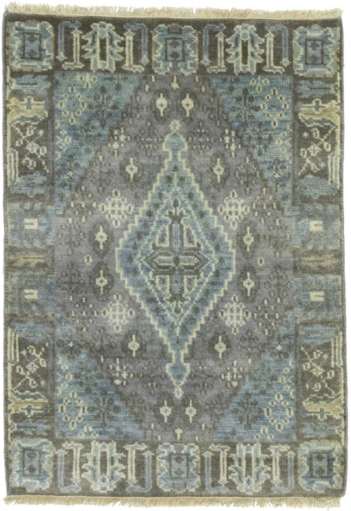 Taupe Tribal 2X3 Indo-Joshaghan Oriental Rug