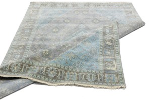 Taupe Tribal 6X9 Indo-Joshaghan Oriental Rug