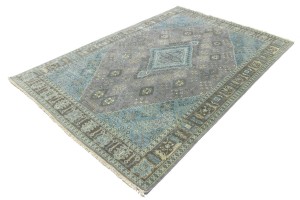 Taupe Tribal 6X9 Indo-Joshaghan Oriental Rug