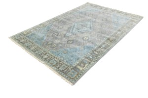 Taupe Tribal 6X9 Indo-Joshaghan Oriental Rug