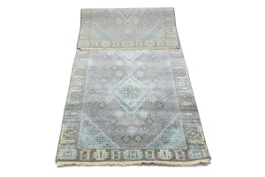 Taupe Tribal 3X8 Indo-Joshaghan Oriental Runner Rug