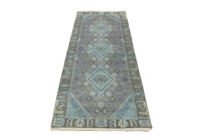 Taupe Tribal 3X8 Indo-Joshaghan Oriental Runner Rug