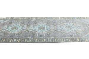 Taupe Tribal 3X8 Indo-Joshaghan Oriental Runner Rug
