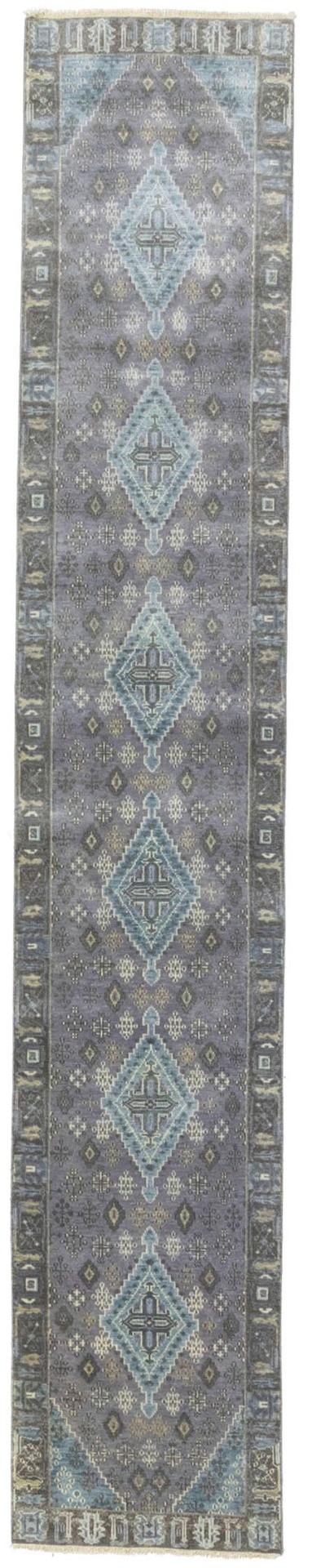 Taupe Tribal 2'5X14 Indo-Joshaghan Oriental Runner Rug