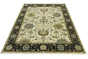 Cream Floral Osh Chobi 8X10 Peshawar Oriental Rug