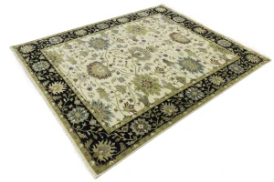 Cream Floral Osh Chobi 8X10 Peshawar Oriental Rug