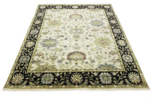 Cream Floral Osh Chobi 8X10 Peshawar Oriental Rug