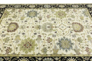 Cream Floral Osh Chobi 8X10 Peshawar Oriental Rug
