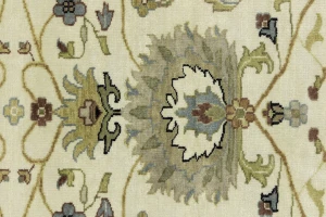 Cream Floral Osh Chobi 8X10 Peshawar Oriental Rug