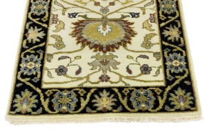 Cream Floral Osh Chobi 2'5X6 Peshawar Oriental Rug