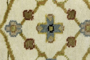 Cream Floral Osh Chobi 2'5X6 Peshawar Oriental Rug